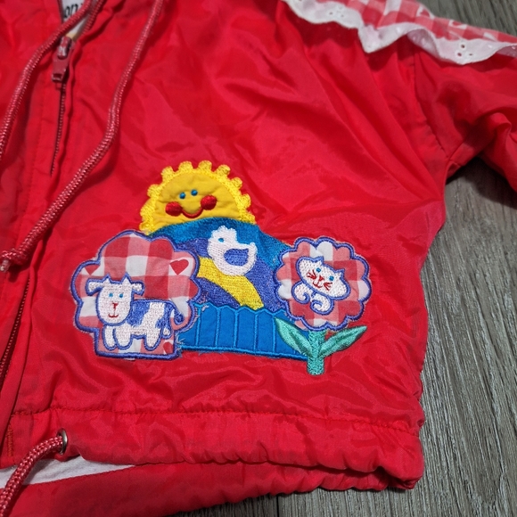 Vintage London Fog Infant Jacket Coat Hearts 12 Months - Picture 2 of 7